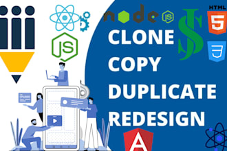 design redesign copy clone website html css  js bootstrap