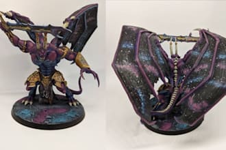 print and paint miniature tabletop warhammer figures with sla or fdm printer