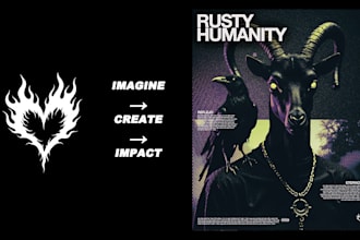 create a dark style flyer for your events