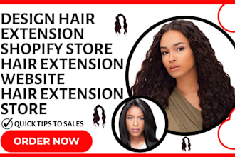 design hair extension shopify store hair extension store hair extension website