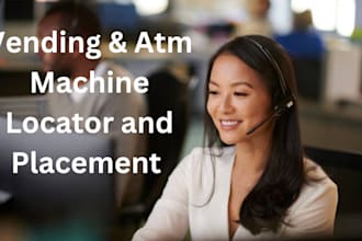 do cold calling for vending and atm machine placement