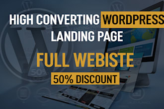 build wordpress website, landing page, one page website, clone, revamp wordpress