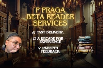 beta read your book and give you excellent feedback