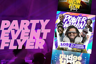 do amazing dj club party and event flyer design in 24 hours