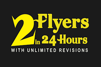 design 2 flyer designs in 24 hours