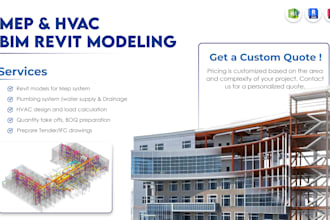 do hvac design and drafting services in autocad and revit