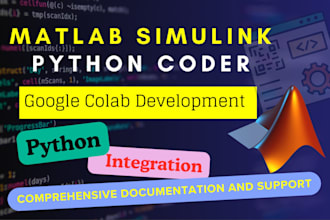 develop google colab matlab simulink python coder