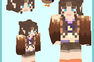 make you a custom minecraft java skin
