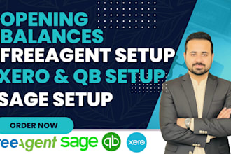 do freeagent opening balances, xero, quickbooks, sage opening balances and setup