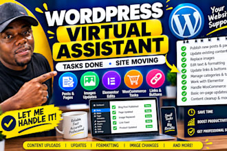 be your wordpress virtual assistant for website tasks