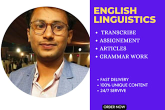 assist you in all areas of english linguistics