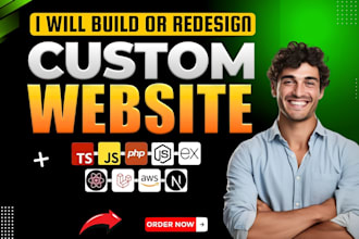 do custom website, full stack website and website development