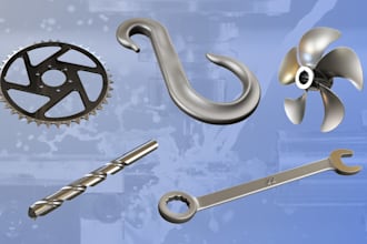 design 3d cad components, 2d drawings and assemblies
