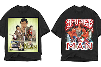 80s bootleg modern t shirt design