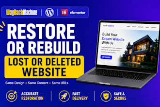 restore or recover any website into wordpress from wayback machine