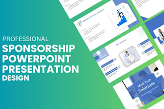 sponsorship proposal design, business pitch deck, powerpoint, canva presentation