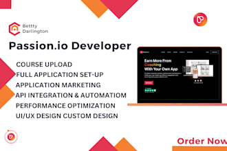 build design and develop app using passion io