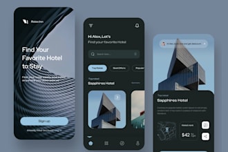 develop quality hotel booking app, hotel reservation app for android and ios
