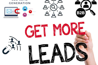 do lead generation, b2b leads, web research, data extraction