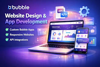 design bubble website bubble mvp saas bubble app developer bubble io developer