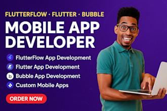build flutterflow app flutter app flutter flow bubble app mobile app developer