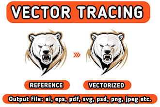 redraw logo and vector tracing using adobe illustrator