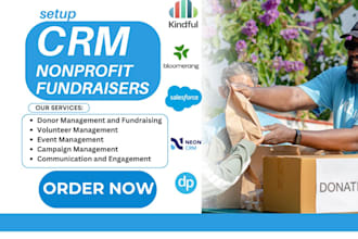 setup crm nonprofit fundraisers salesforce bloomerang kindful neon donorperfect
