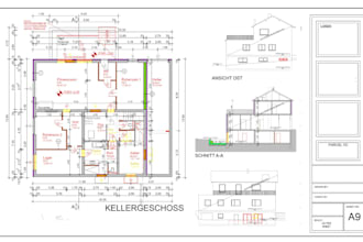 draw architect floor plans and elevations for house plans and blueprints