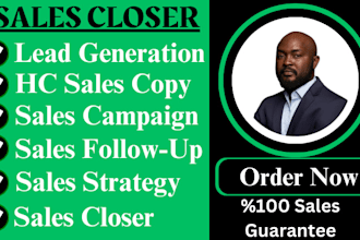 be your commission sales closer sales representative sales agent lead generation
