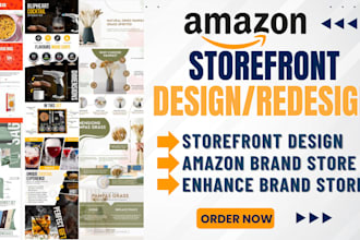 design or redesign amazon storefront, amazon store, brand store, amazon ebc, ppc