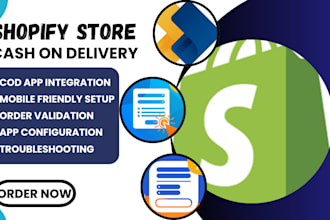 setup shopify store cash on delivery releasit kwik nex easysell payflow leadform