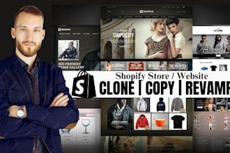 copy clone  shopify revamp, duplicate shopify store, copy shopify clone website