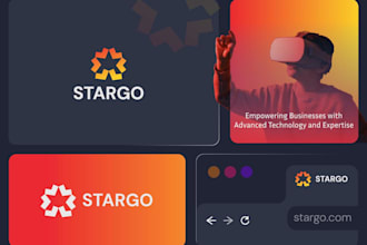 design a modern business logo and complete brand identity kit