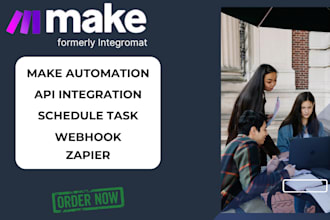 make com automation, make com workflow, make integromat API integration made com