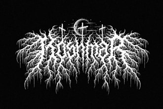 make your killer black metal logo within 24hrs