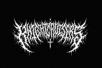 design black metal logo for your band