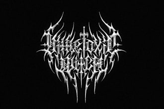 create death metal, black metal, and brutal death metal logo
