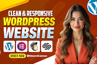 design clean and responsive wordpress website