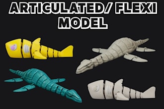 sculpt 3d bjd model, 3d doll, toy design, 3d articulated model for 3d printing