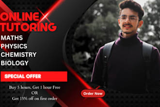 tutor your math, physics, chemistry and biology