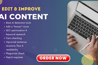 edit rewrite and humanize ai content