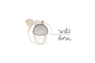 make high definition vintage wildflower logo
