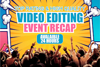 professionally edit your event recap and highlight video