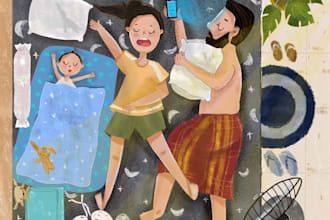 draw illustrations for children books