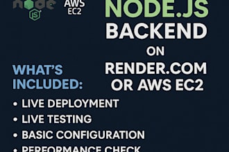 deploy nodejs ec2 aws or render for live deployment