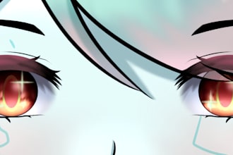 banners de ojos estilo anime