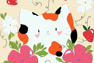 draw cute doodle and doodle art ilustration for any purpose