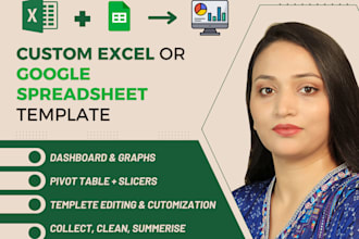 provide well customized dashboard on excel and google sheets