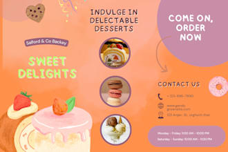 create unique restaurant menu,food menu and flyer menu