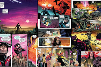 draw graphic novel comic book superhero comic comic page comic storyboard artist